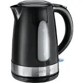 Clatronic WKS 3576, 1,5 l, 2200 W, Schwarz, Edelstahl, Edelstahl, Wasserstandsanzeige, Überhitzungsschutz