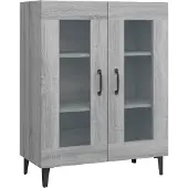 vidaXL Sideboard Grau Sonoma 69,5x34x90 cm Holzwerkstoff