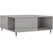 vidaXL Couchtisch Grau Sonoma 80x80x36,5 cm Holzwerkstoff
