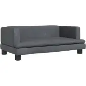 vidaXL Hundebett Dunkelgrau 80x45x30 cm Samt