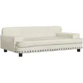vidaXL Hundebett Creme 90x53x30 cm Samt