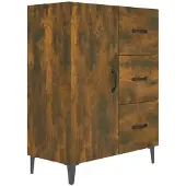 vidaXL Sideboard Räuchereiche 69,5x34x90 cm Holzwerkstoff