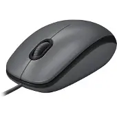 Logitech Mouse M100, Beidhändig, Optisch, USB Typ-A, 1000 DPI, Grau