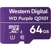 Western Digital WD Purple SC QD101, 64 GB, MicroSDXC, Klasse 10, Class 1 (U1), Violett