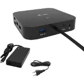 ITEC i-tec USB-C HDMI DP Docking Station with Power Delivery 65W + Universal Charger 77 W, Kabelgebunden, USB 3.2 Gen 1 (3.1 Gen 1) Type-C, 65 W, 3,5 mm, 10,100,1000 Mbit/s, Schwarz