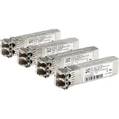 HP MSA 10Gb Short Range iSCSI SFP+ 4-pack Transceiver, Faseroptik, 10000 Mbit/s, SFP+, LC, SW, 850 nm