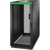 Schneider Electric ER6402 Easy Rack 600mm/24HE/1000mm mit Dach, Seitenwand, Rollen, Füßen und 4 Halterungen, ohne Boden, schwarz