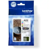 Brother LC422VAL, Schwarz, Cyan, Magenta, Gelb, 4 Stück(e), 550 Seiten, 550 Seiten, Multipack