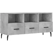 vidaXL TV-Schrank Betongrau 102x36x50 cm Holzwerkstoff