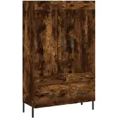 vidaXL Highboard Räuchereiche 69,5x31x115 cm Holzwerkstoff