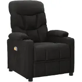 vidaXL Massagesessel Schwarz Stoff