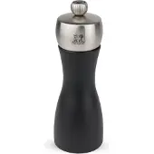 Peugeot Pfeffermühle FIDJI 15cm Schwarz Edelstahl Buchenholz Stahlmahlwerk