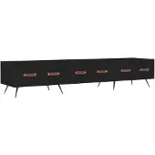 vidaXL TV-Schrank Schwarz 150x36x30 cm Holzwerkstoff