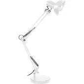 ORNO DEON Schreibtischlampe 60W E27 Hoch, Stahl, Weiß - ON-DL-2/W