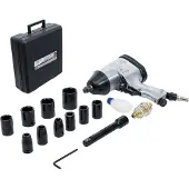 Kraftmann 3211 Druckluft-Schlagschraubersatz, 12,5 (1/2), 320 Nm, 16-tlg.