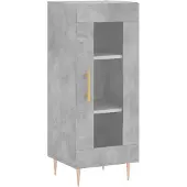 vidaXL Sideboard Betongrau 34,5x34x90 cm Holzwerkstoff