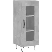 vidaXL Sideboard Betongrau 34,5x34x90 cm Holzwerkstoff