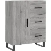 vidaXL Sideboard Grau Sonoma 69,5x34x90 cm Holzwerkstoff