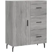 vidaXL Sideboard Grau Sonoma 69,5x34x90 cm Holzwerkstoff