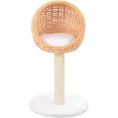 The Living Store Katzen-Kratzbaum Sisal Natürliches Weidenholz