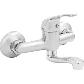 Invena Mitris verchromte Wand-Waschtischarmatur