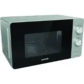 Gorenje MO17E1S, Über den Bereich, Solo-Mikrowelle, 17 l, 700 W, Drehregler, Schwarz, Edelstahl
