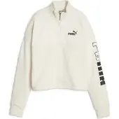 Puma Damen Pullover POWER Colorblock High Neck Crew Winterized 676027-87 M - Alpine Snow - M
