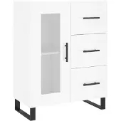 vidaXL Sideboard Hochglanz-Weiß 69,5x34x90 cm Holzwerkstoff