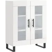 vidaXL Sideboard Hochglanz-Weiß 69,5x34x90 cm Holzwerkstoff