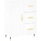 vidaXL Sideboard Weiß 69,5x34x90 cm Holzwerkstoff