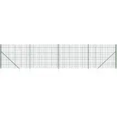 vidaXL Maschendrahtzaun mit Bodenhülsen Grün 2,2x10 m