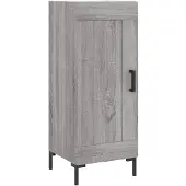 vidaXL Sideboard Grau Sonoma 34,5x34x90 cm Holzwerkstoff