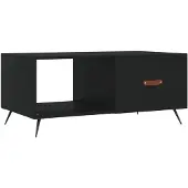 vidaXL Couchtisch Schwarz 90x50x40 cm Holzwerkstoff