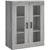vidaXL Wandschrank Grau Sonoma 69,5x34x90 cm