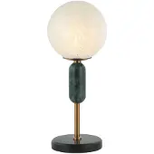 VIOKEF Tischleuchte Polly mit Glasschirm, Marmor-Element
