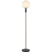 VIOKEF Stehleuchte Polly mit Glasschirm, Marmor-Element