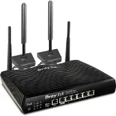 Draytek Vigor 2927Lac, Wi-Fi 5 (802.11ac), Dual-Band (2,4 GHz/5 GHz), Ethernet/LAN, 4G, Schwarz, Tabletop-Router