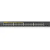 Zyxel GS1900-48HPv2, Managed, L2, Gigabit Ethernet (10/100/1000), Vollduplex, Power over Ethernet (PoE), Rack-Einbau