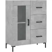 vidaXL Sideboard Betongrau 69,5x34x90 cm Holzwerkstoff