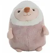 Big Buy Cooking Plüschtier Igel für Babys und Kinder ab 0 Monaten, Grau Rosa, 50 cm