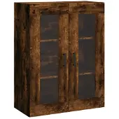 vidaXL Wandschrank Räuchereiche 69,5x34x90 cm