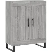 vidaXL Sideboard Grau Sonoma 69,5x34x90 cm Holzwerkstoff