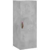 vidaXL Wandschrank Betongrau 34,5x34x90 cm
