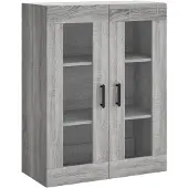 vidaXL Wandschrank Grau Sonoma 69,5x34x90 cm