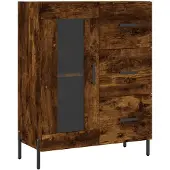 vidaXL Sideboard Räuchereiche 69,5x34x90 cm Holzwerkstoff