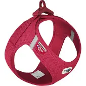 Curli Vest Harness Clasp Air-Mesh - Rot - XXXS
