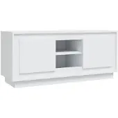 vidaXL TV-Schrank Weiß 102x35x45 cm Holzwerkstoff