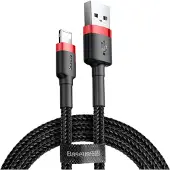 Baseus CALKLF-R91, 3 m, USB A, Lightning, Männlich, Männlich, Rot, Schwarz