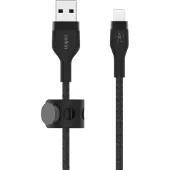 Belkin CAA010BT3MBK, 3 m, USB A, USB C/Lightning, Männlich, Männlich, Schwarz