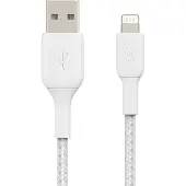 Belkin USB-Kabel "Lightning Lade/Sync Kabel ummantelt mfi 1m", weiß, 100cmcm, Kabel, USB-Kabel